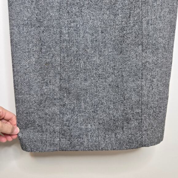 ZARA Gray Women's Wool Blend Cap Sleeve Dress with Hidden Zipper Size Small - Picture 7 of 13